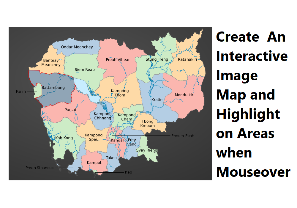 Create An Interactive Image Map and Highlight on Areas when Mouseover